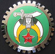 shriner automobile grille badge car emblem 