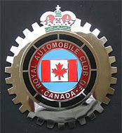 ROYAL AUTO CLUB OF CANADA CAR BADGE EMBLEM