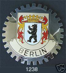BERLIN GERMANY CAR GRILLE BADGE EMBLEM