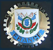 FRENCH COAT OF ARMS CREST CAR BADGE