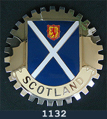 SCOTLAND FLAG CAR GRILLE BADGE EMBLEM 