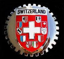 SWITZERLAND CREST CAR GRILLE BADGE EMBLEM