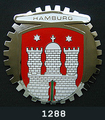 HAMBURG GERMANY AUTOMOBILE GRILLE BADGE