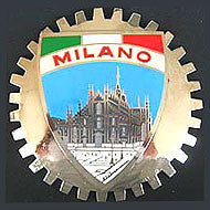 MILANO ITALY CAR GRILLE BADGE EMBLEM 